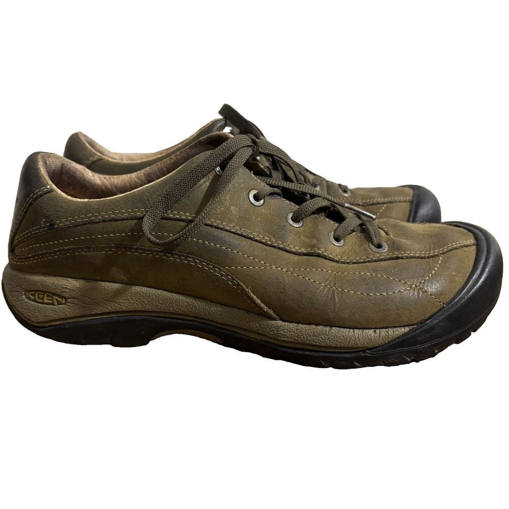 Keen Toyah Sneakers Womens 10 Oxford Shoes Brown Leather Low Lace Up Walking
